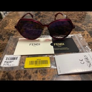 Fendi 59mm Round Sunglasses
